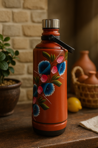 قارورة ماء فخار لحفظ الماء وتبريده