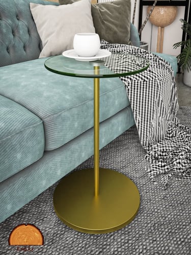 طاولة خدمة زجاج