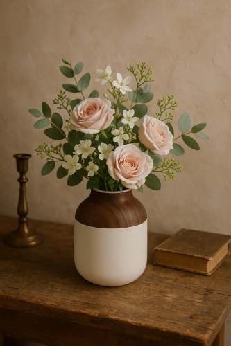 فازة ورد صناعي