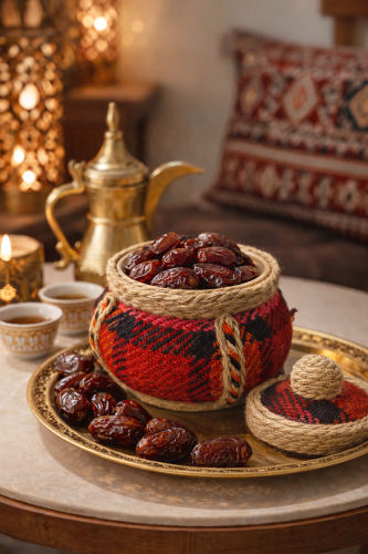 تمرية فخار قماش بغطاء