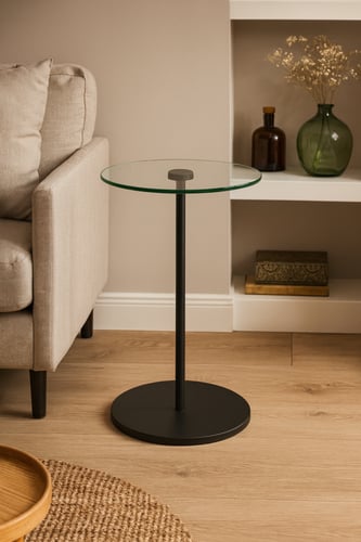 طاولة خدمة زجاج