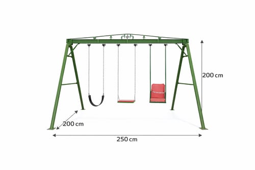 مرجيحة ثلاثية للأطفال 3 مقاعد خارجية