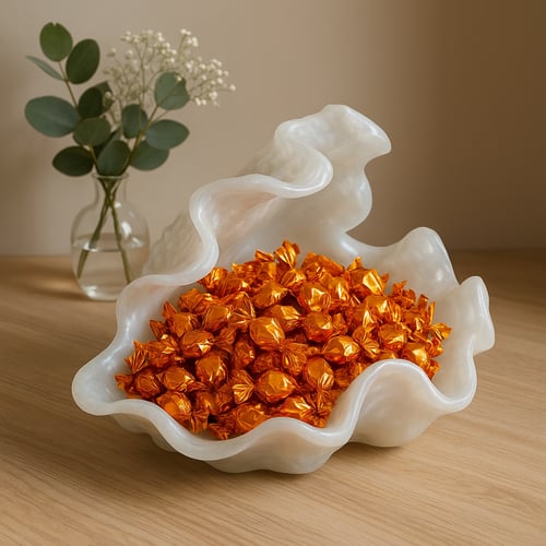 طبق تقديم بتصميم صدف