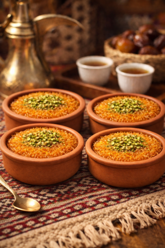 صحون فخار صغيرة للحلى 8 سم طقم 4 قطع