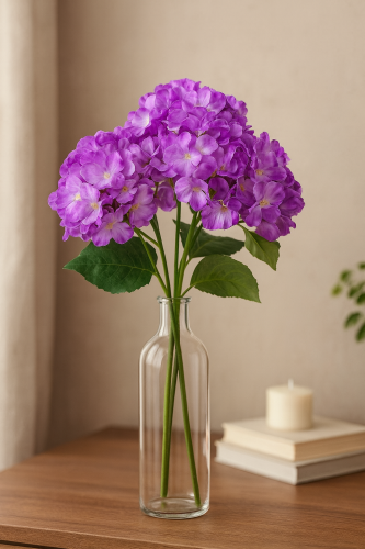 باقة ورد هيدرنجا بنفسجي