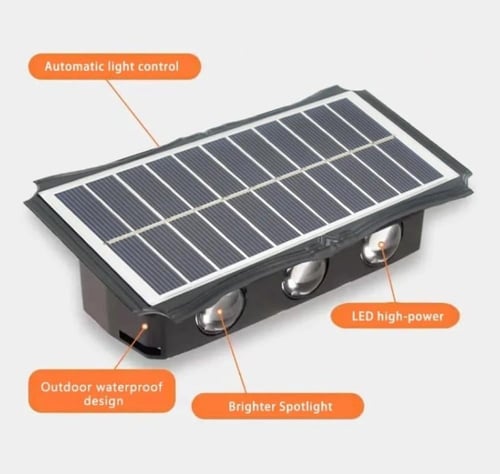 لمبة جداريه بالطاقة الشمسيه