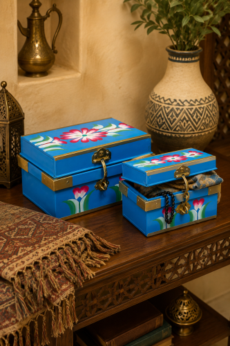 صندوق تراثي أزرق