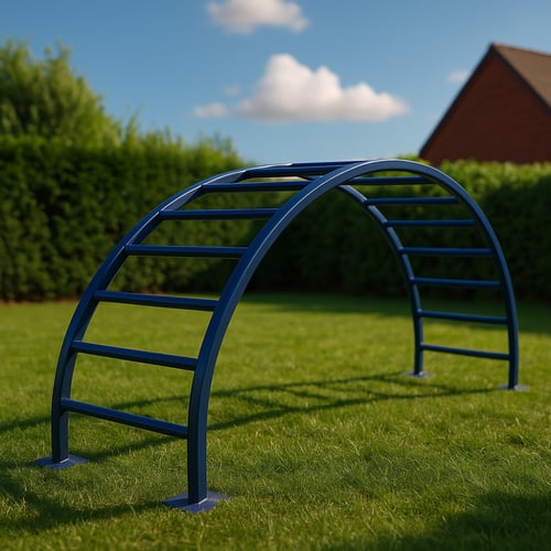 لعبة تسلق أطفال نصف دائرة قوس حديد للحديقة