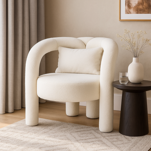 كرسي جلوس دائري فاخر بتصميم عصري