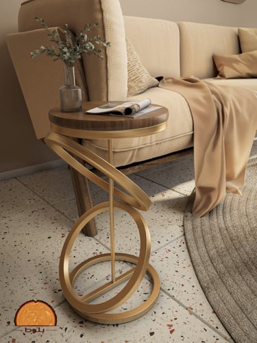 طاولة خدمة حلقتين