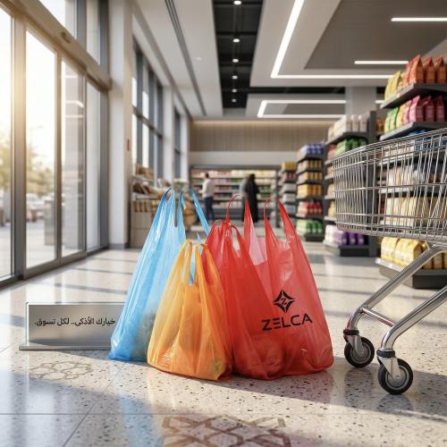 اكياس بلاستيك خفيف للتسوق كبير جداً ( 1 كيلو )