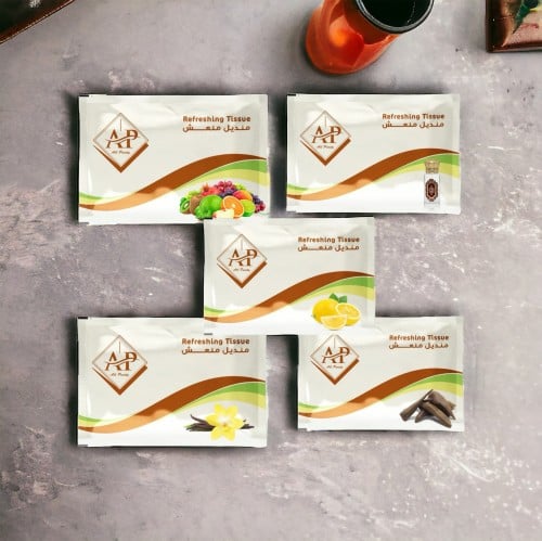 مناديل معطرة منعشة مبللة ( 50 حبة )