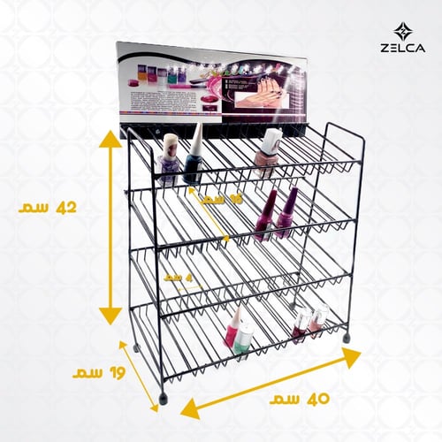 استاند و منظم مناكير واكسسوارات مع لوحة