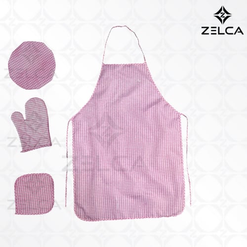 طقم مريول مطبخ مجموعة 4 قطع