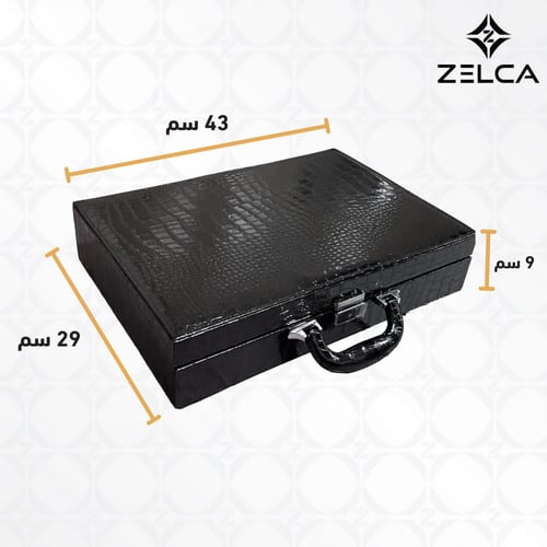 منظم ساعات جلد اسود فاخر عالي الجودة لحفظ الساعات...