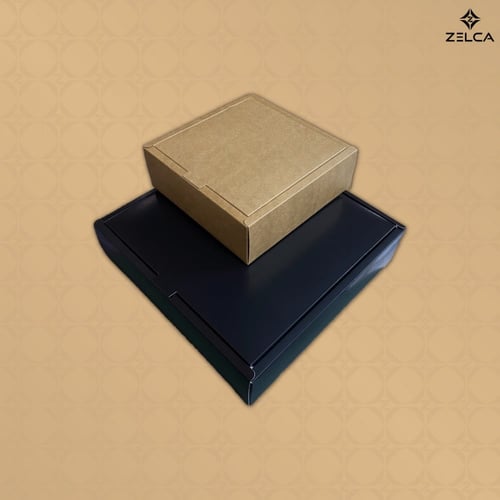 علب بوكس كرافت بغطاء بدون نافذة (12 حبة)