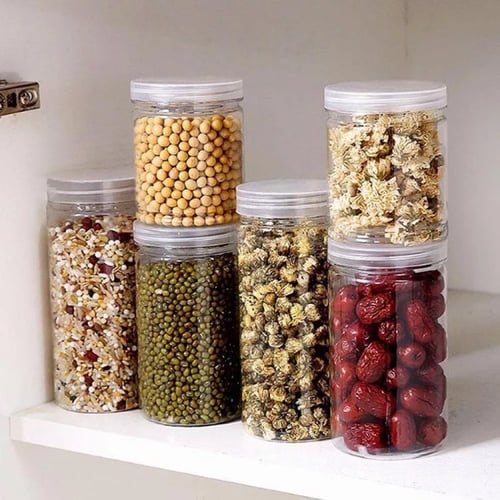 اوعية علب برطمان بلاستيك شفاف مع غطاء ثلجي (12 حبة...