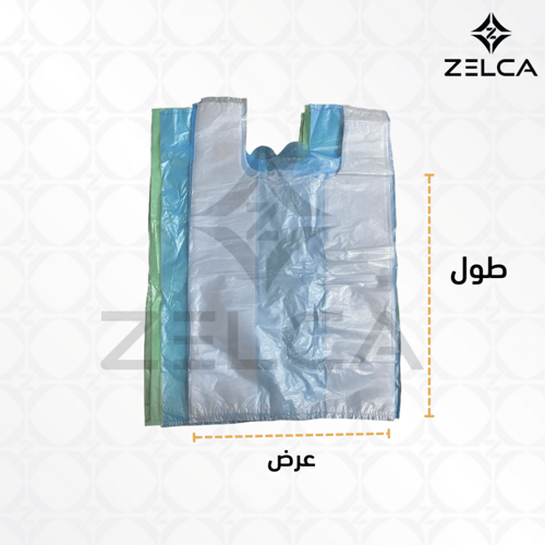 اكياس بلاستيك خفيف للتسوق وسط ( 1 كيلو )