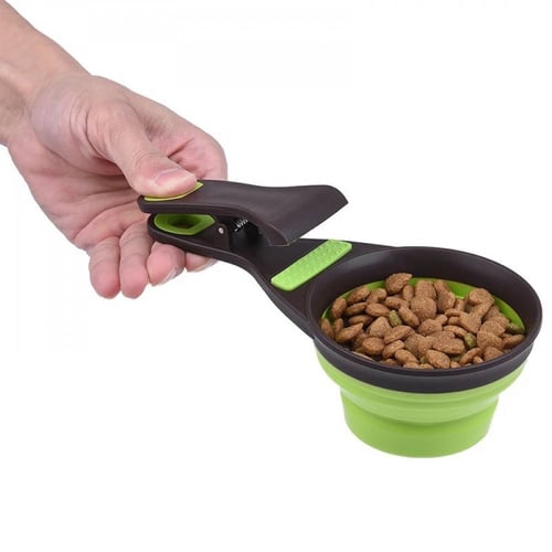 2 في 1 مقياس للأكل و مشبك للكيس