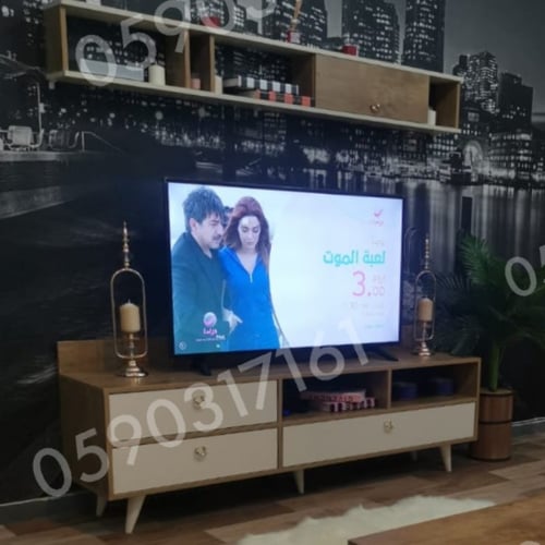 طاولة تلفزيون بيج مع خشبي 1-موديل Tv49