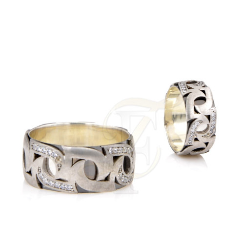 دبلة عرائس (زركون) فضة عيار 925 (نسائي)