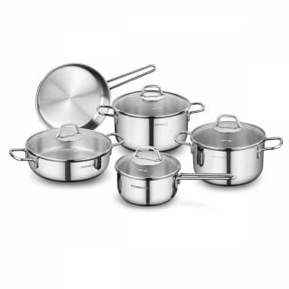 كوركماز بيرلا طقم قدور 9 قطع -Korkmaz Perla 9 PCS...