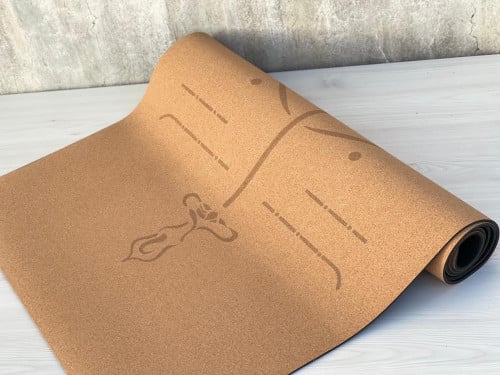 Eco-friendly Cork Rubber Yoga Mat