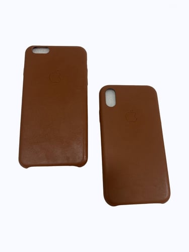 كفر ايفون جلد بني Saddle Brown leather case for iP...