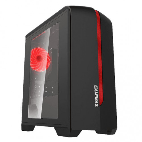 GameMax Empire Hero H601 Gaming Case – Black/Red