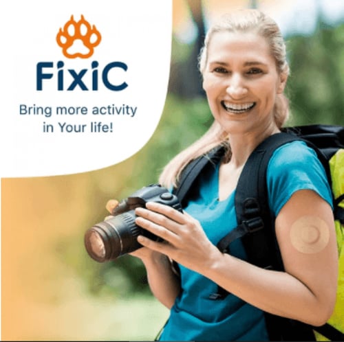 لاصق دائري بيج fixic