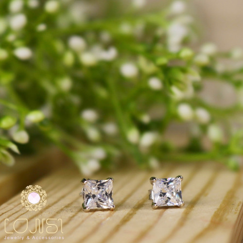 حلق ناعم فضة عيار 925 -19