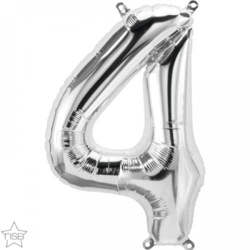 FOIL LARGE NUMBER SILVER (عدد 5 قطع) 4