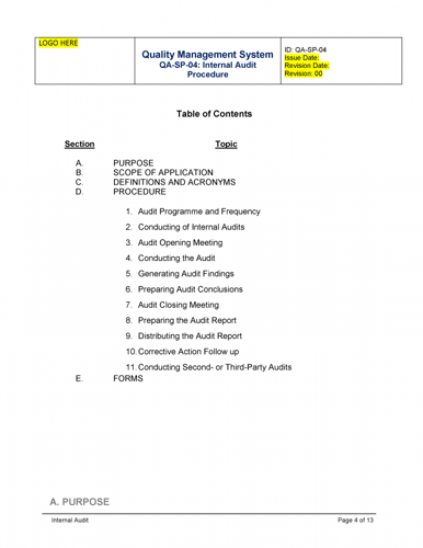 ISO 9001 Kit - Internal Audits