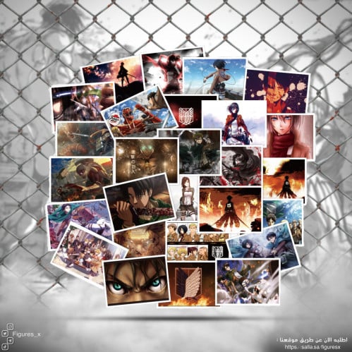 ستيكرات - هجوم العمالقة ( 10 حبات عشوائي)