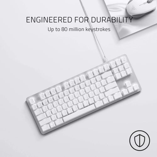 كيبورد ميكانيكي ريزر بلاك ويدو لايت أبيض