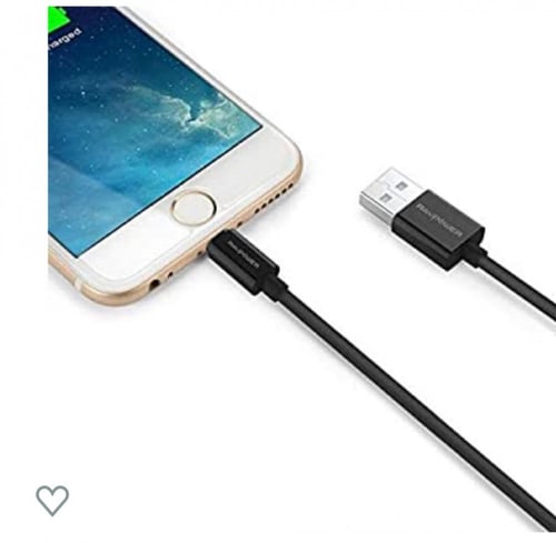 كيبلين اثنين ايفون USB من راف بور معتمد من ابل ضما...