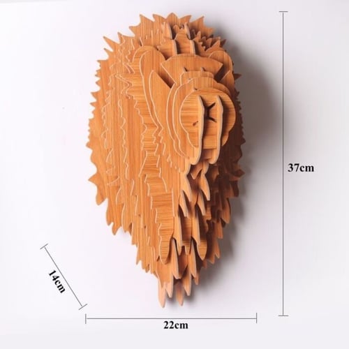 ديكور رأس اسد بارز - 3D