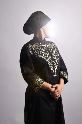 فستان ارابسك اسود