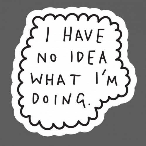 ملصق - I have no idea
