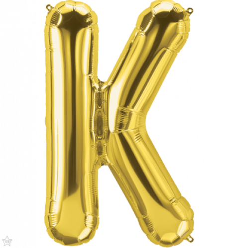 FOIL LARGE LETTER GOLD (عدد 5 قطع) K