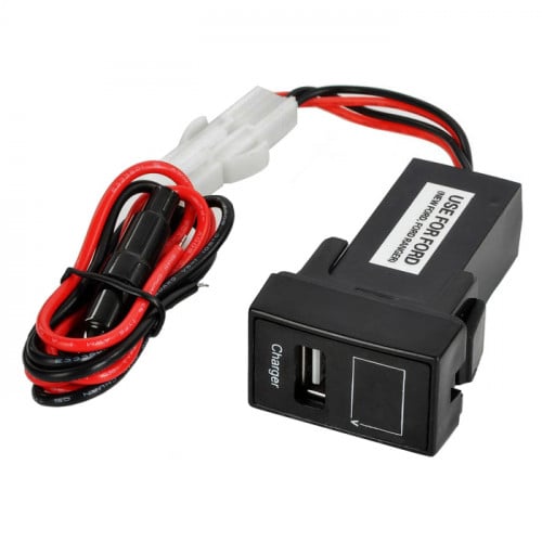 منفذ طبلون USB مستطيل مع مقياس رقمي بقوة 2.1A مقاس...