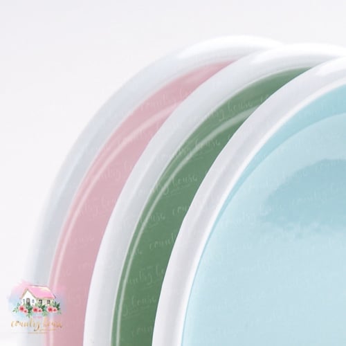 6007 صحون معدنية تركية بألوان الباستيل (للقطعة)