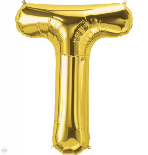 FOIL LARGE LETTER GOLD (عدد 5 قطع) T