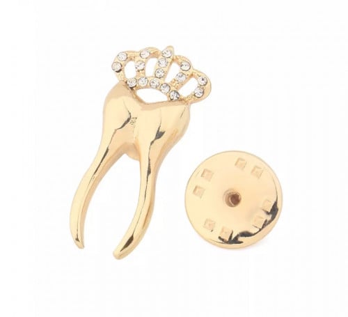 دبوس الاسنان مزين بالكرستال