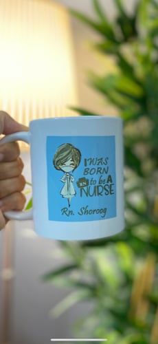 كوب سيراميك ( تصميم حسب الطلب مع كتابة الإسم )(مق)