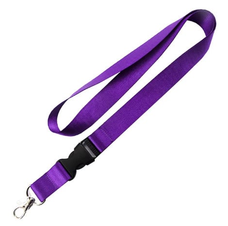 حبل بطاقة عمل لون أسود بدون طباعة