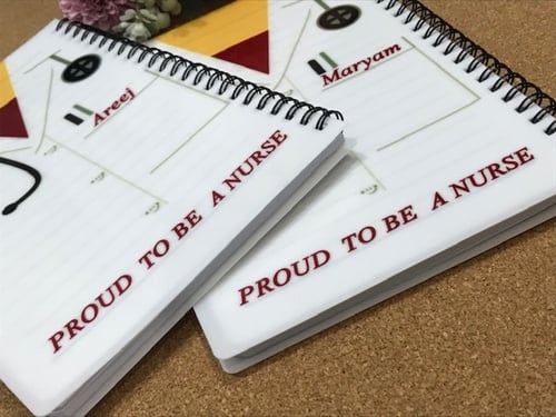 دفتر سلك مقاس A5 ( تصميم حسب الطلب )