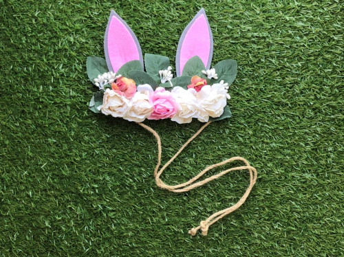 Bunny headband (gray)