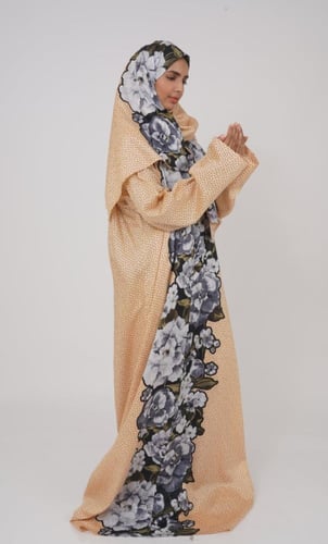 شرشف صلاة قطن مشجر زهور الربيع