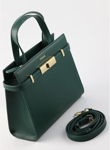 شنط جلد ذهبي - L8016